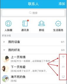 qq在线显示2G什么意思?