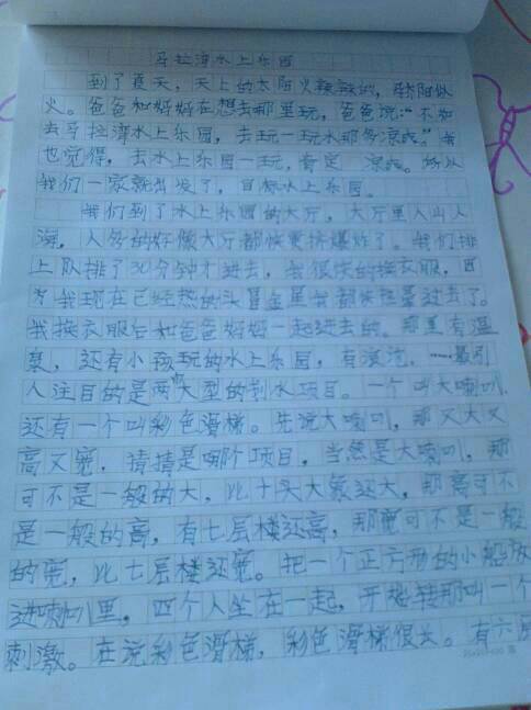 小学周记300字