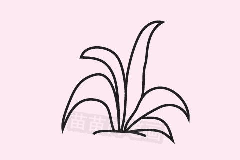 草丛简笔画怎么画 草丛的简笔画步骤图解教程
