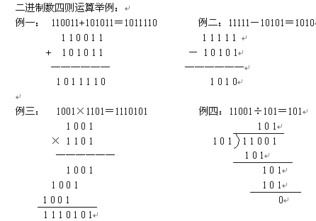 二进制的计算方法是怎样的