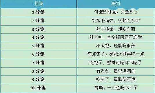 饥饿的反义词是?