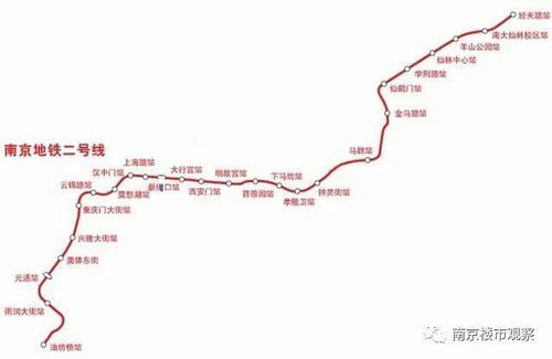 南京市地铁一号线和二号线运营时间