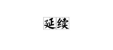 延续的意思是什么
