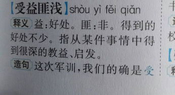 获益匪浅的意思