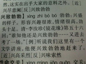 兴致勃勃的反义词是什么?