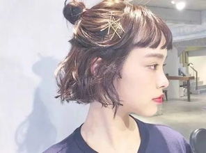 简单短发丸子头怎么扎