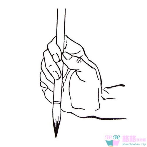 毛笔怎么拿正确姿势
