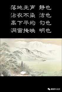 小古文《雪》的诗句是什么意思