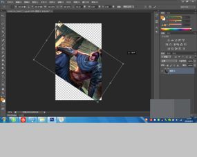 ps怎么旋转图层