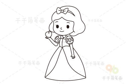 小公主怎么画简单又漂亮?