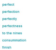 完美的英文单词是什么