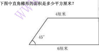 直角梯形的面积公式为