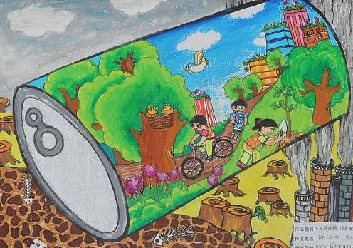 关于文明城市的绘画作品,有点小麻烦解决一下啊!!