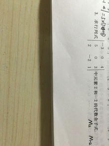 代数余子式是什么?