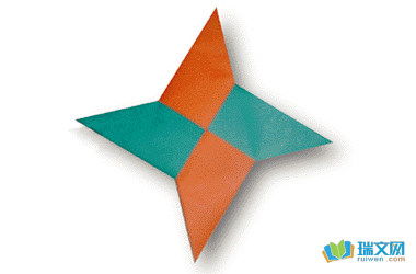 飞镖的折纸方法