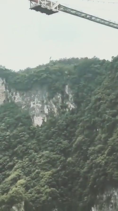 张家界大峡谷蹦极多少米