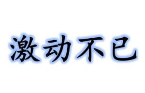 激动不已的意思