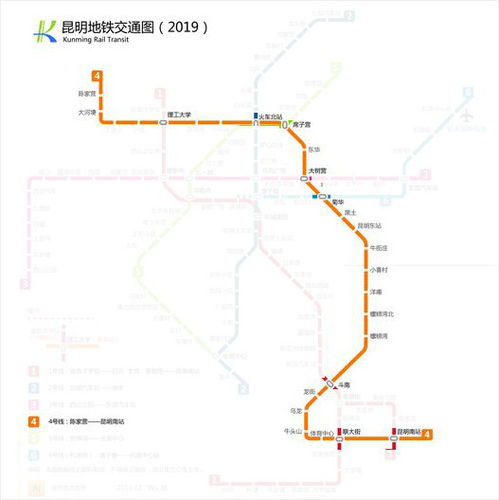 长沙地铁四号线全程线路
