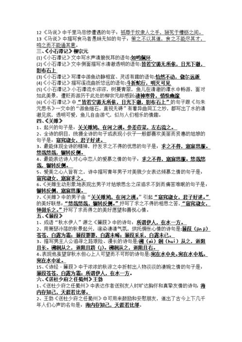 八年级下册古诗词全部有哪些?