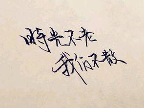 时光不老我们不散的意思是说什么?