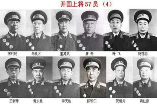 新中国的十大上将都有谁?