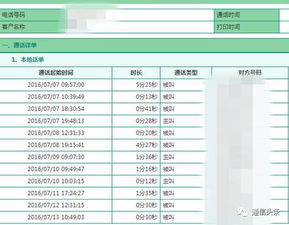中国移动通话查询明细
