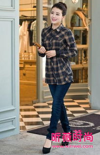 长款格子衬衫怎么搭配