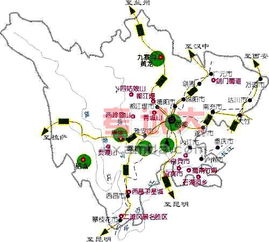 四川旅游地图