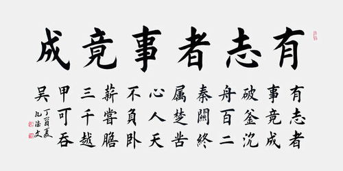 有哪些关于“有志者事竟成”的例子?