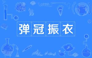 弹冠振衣是什么意思