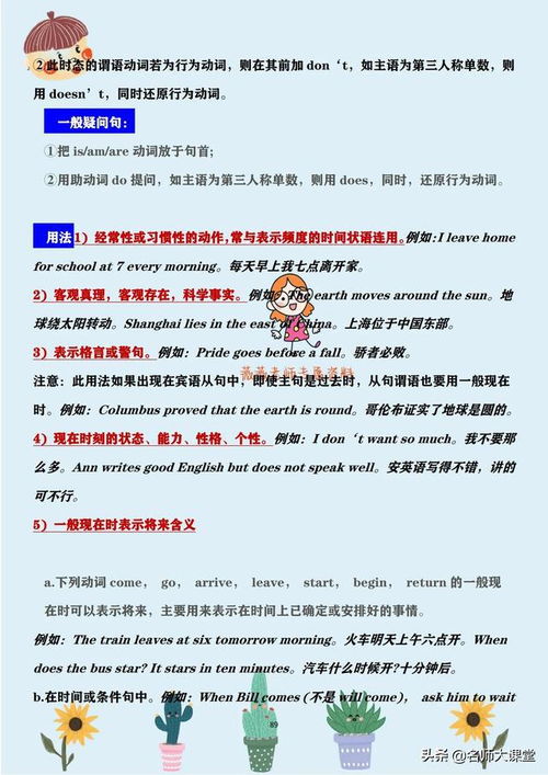 七年级下册英语知识点归纳