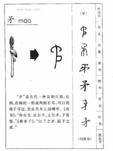 矛怎么读