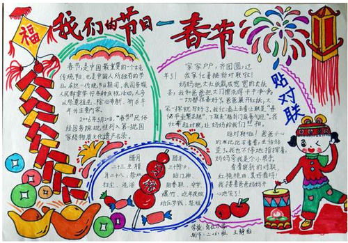 年的来历手抄报，年的来历手抄报文字