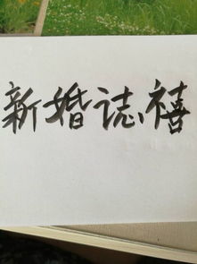 新婚志喜是哪几个字，新婚志喜是哪几个字啥意思