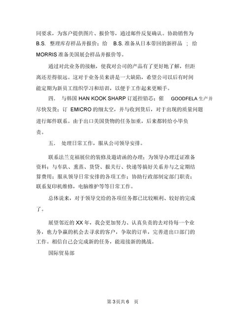 个人工作报告总结