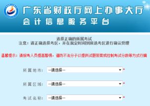 广东省会计信息服务平台网址