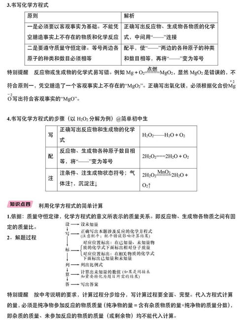 初三化学必背知识点有哪些?
