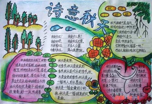 关于秋天的手抄报，关于秋天的手抄报简单漂亮