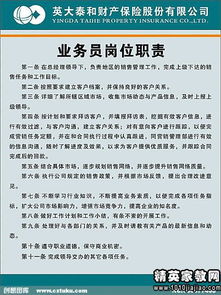 销售业务员工作职责都有哪些