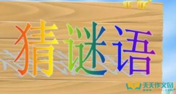 猜字谜语