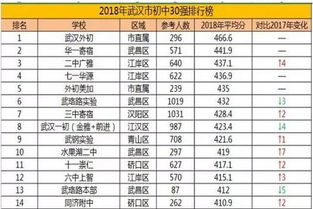 武汉市初中排名