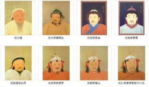 元朝皇帝顺序一览表