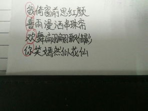 藏头又藏尾的爱情表白诗有哪些?