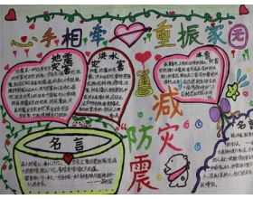 防灾减灾的手抄报，防灾减灾的手抄报内容简单