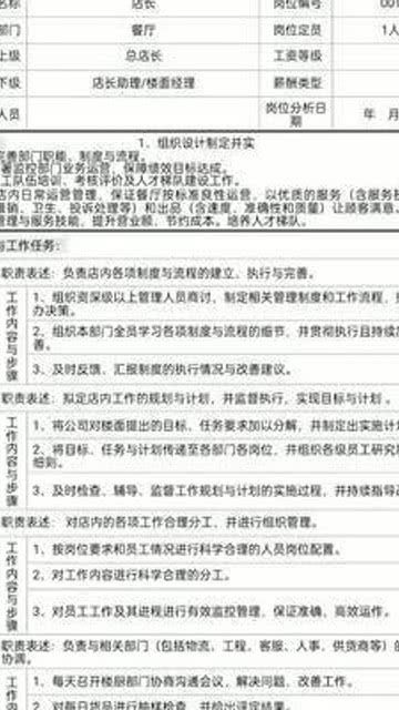 店长的工作职责是什么