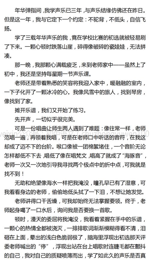 我们的约定作文