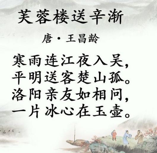 芙蓉楼送辛渐是啥意思