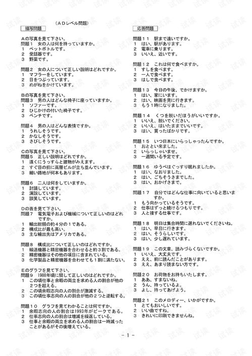 Jtest考试的什么级别相当于日语一级的水平?