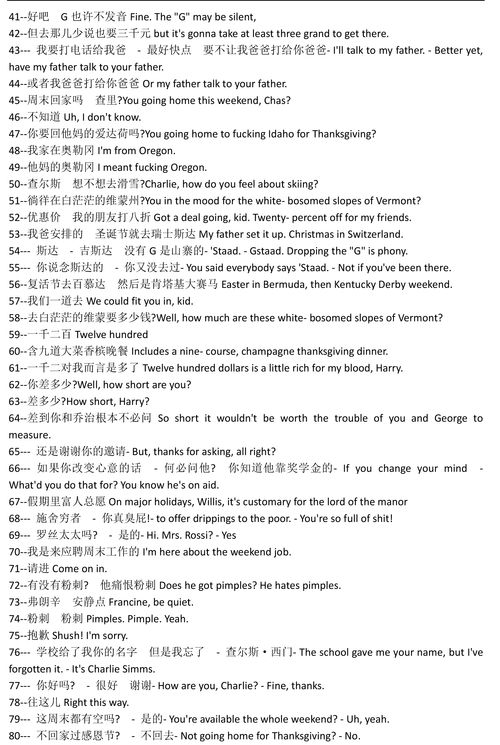经典英语话剧剧本