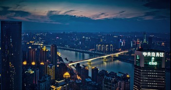 晚上拍夜景配一句话